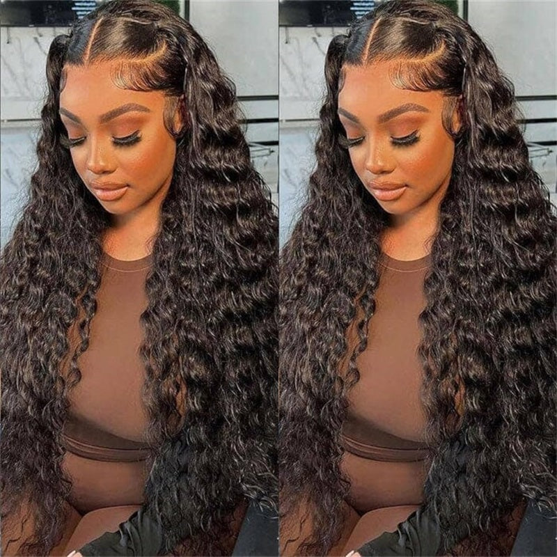 VIYA 360 HD Lace Invisi Drawstring Wear Go Pre-Bleached Pre Cut Lace Glueless Loose Deep Wave Wig