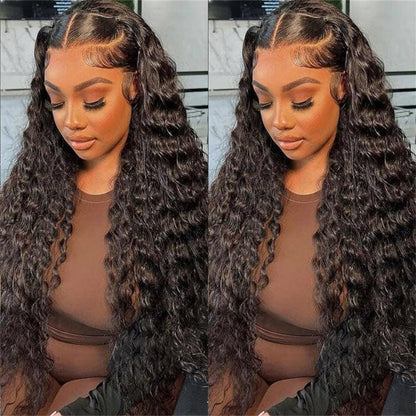 VIYA 360 HD Lace Invisi Drawstring Wear Go Pre-Bleached Pre Cut Lace Glueless Loose Deep Wave Wig