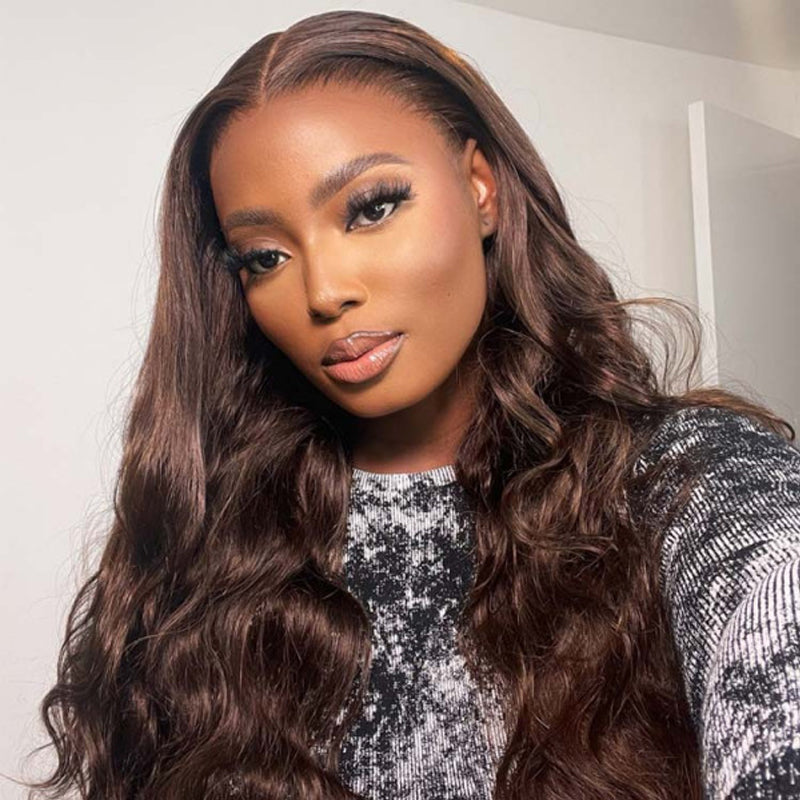 VIYA Dark Chocolate Brown 13x6 HD Skin Melt Full Lace Frontal