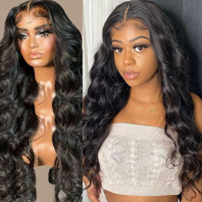 VIYA Body Wave 13x6 Lace Front Wig Natural Black Human Hair Wig