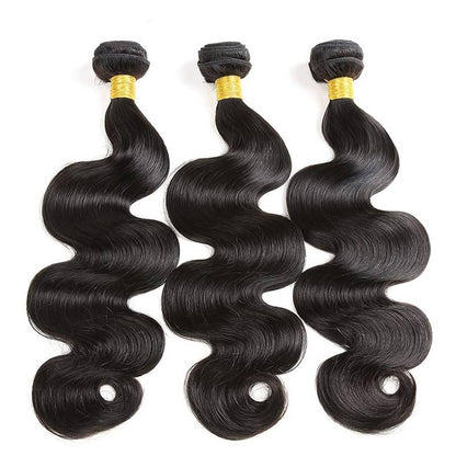 VIYA Body Wave 3 Bundles With 13x6 HD Frontal Human Virgin Hair Unprocessed