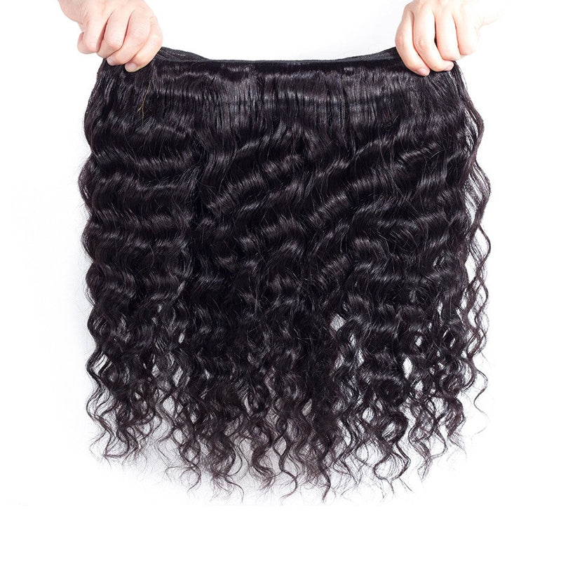 VIYA Deep Wave 3 Bundles With 13x6 HD Frontal Human Virgin Hair Unprocessed